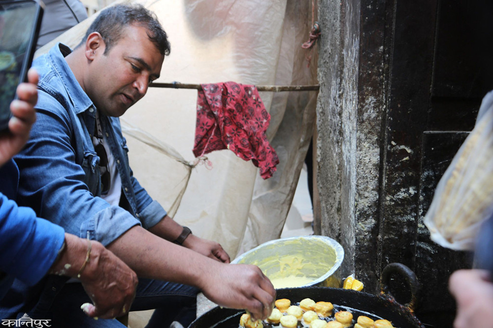 Santosh is enjoying the taste of Nepali food all over the world