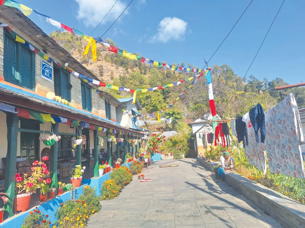 Homestay business spread from Sirubari