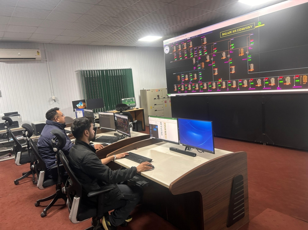 Seven electricity grid substations operate on an automated system