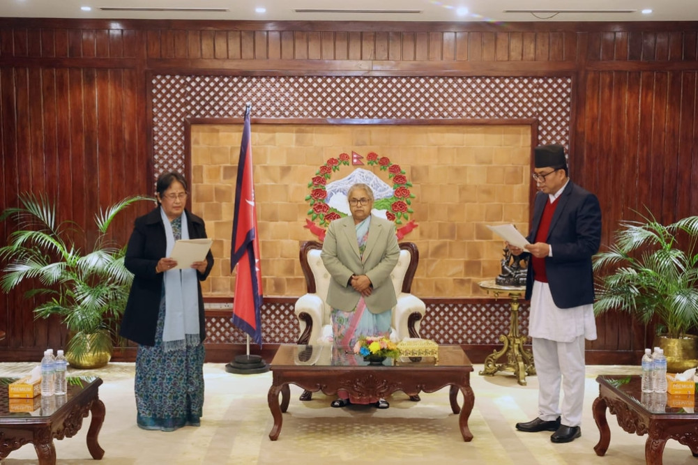 Newly appointed Vice-Chairman and members of the National Planning Commission take oath