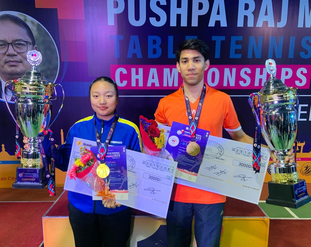 Sanyog and Ivana win table tennis gold