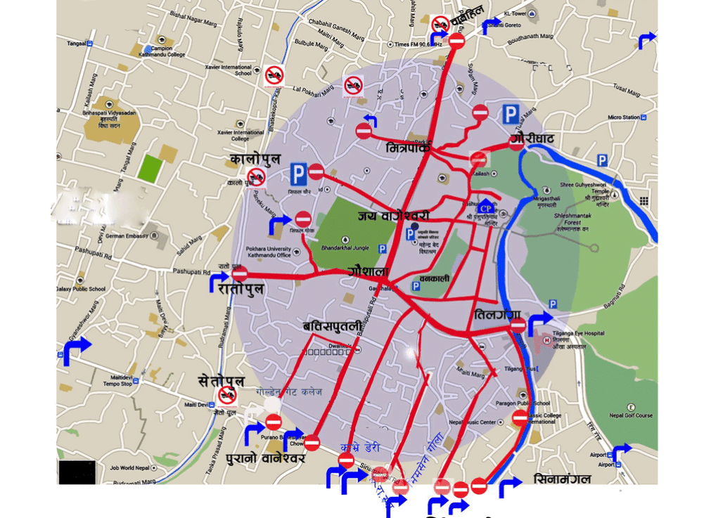 Going to Pashupati on Shivratri? Driving on these routes is prohibited