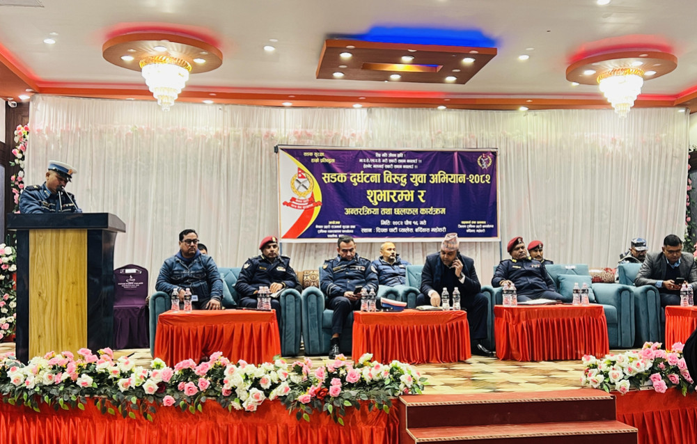 Traffic police youth campaign against road accidents