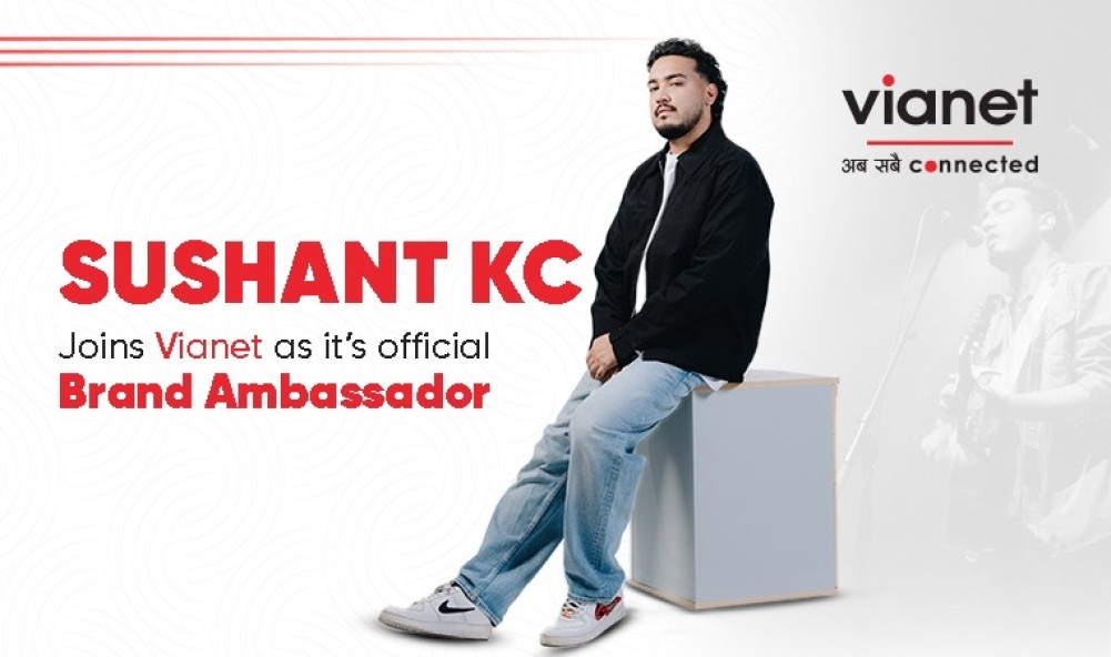 Singer Sushant KC as Vyanet's brand ambassador, launches 'Internet for Dreamers'