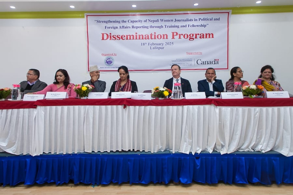 11.43 percent position for women politicians in media of Nepal