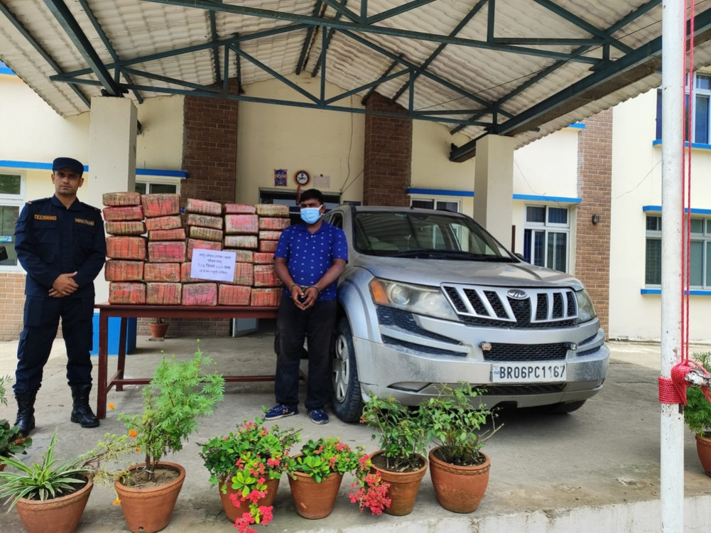 Indian citizen arrested with 131 kg of marijuana