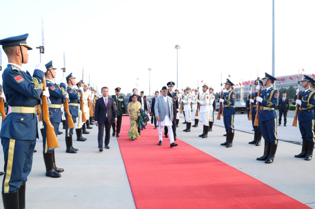 Prime Minister Oli is returning home after completing his visit to China