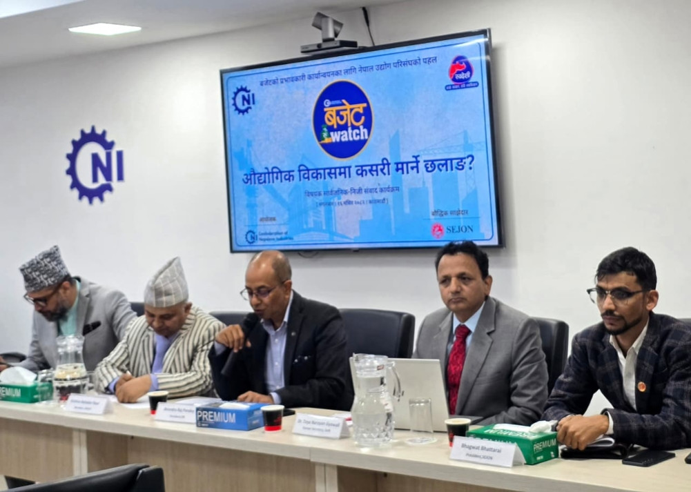 Only 2.4 percent of the 74 items of the private sector-related budget have been fully implemented