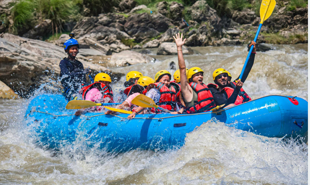 Rafting in Trishuli to beat the heat