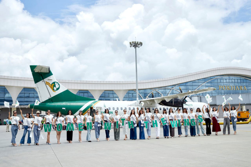Yeti Air's 'Woman with the Wings' in Pokhara
