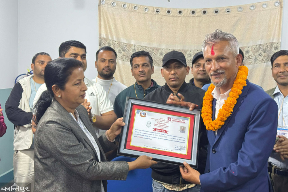 Uttam Prasad Poudel of RSP wins in Kaski-2