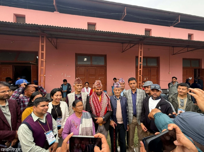 Dharmaraj KC of the Rashtriya Swayamsevak Sangh (RSS) wins in Lamjung