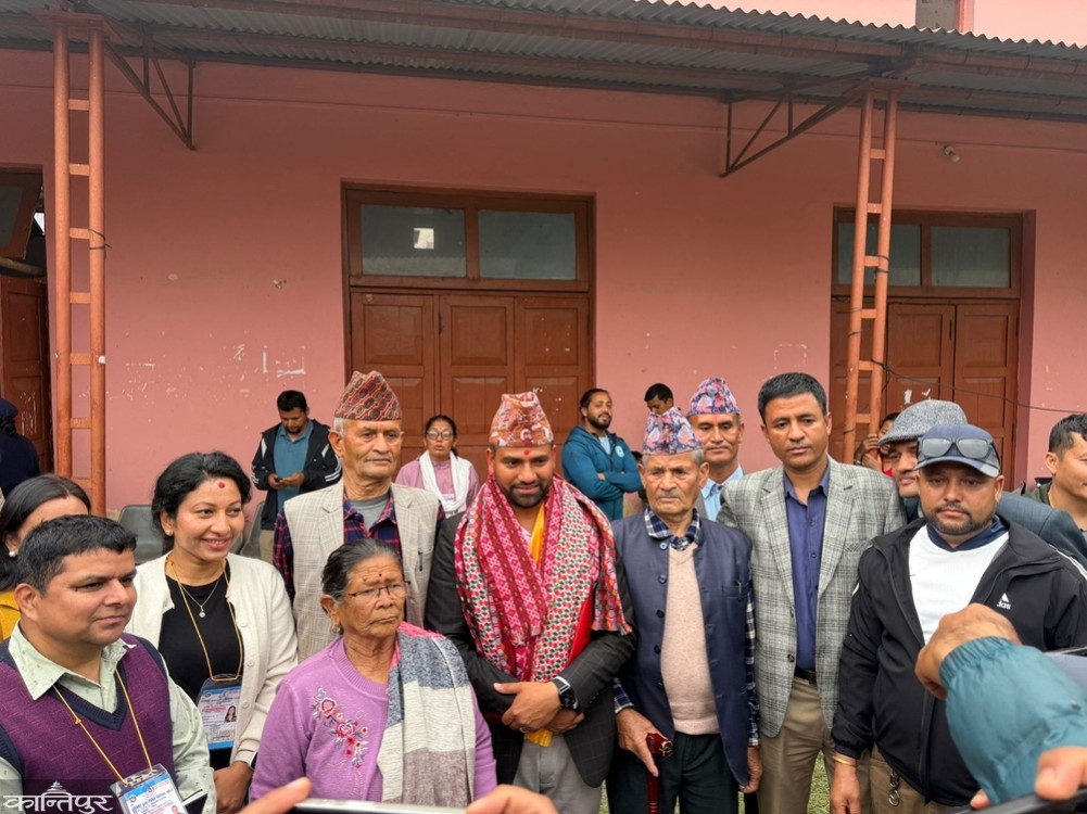 Dharmaraj KC of the Rashtriya Swayamsevak Sangh (RSS) wins in Lamjung