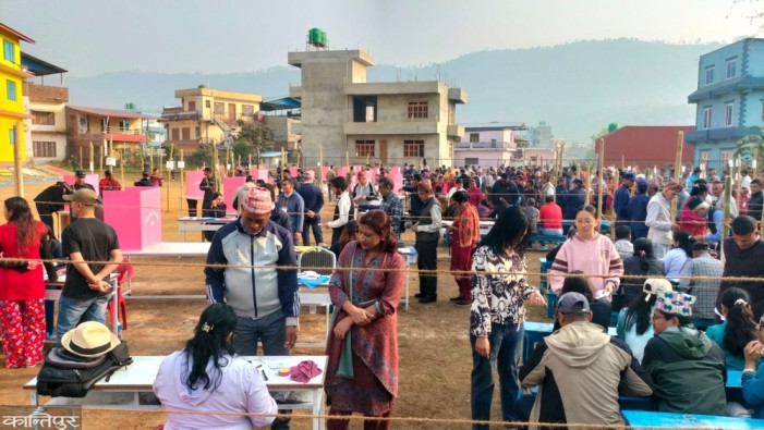 34 percent voter turnout in Makawanpur