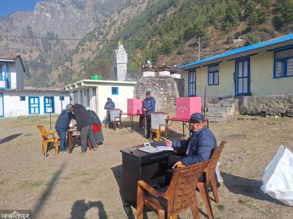 Only 43 percent of votes were cast in Manang