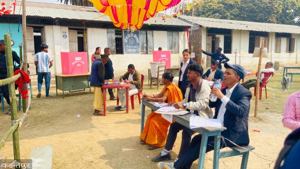 More than 55 percent of votes were cast in Saptari