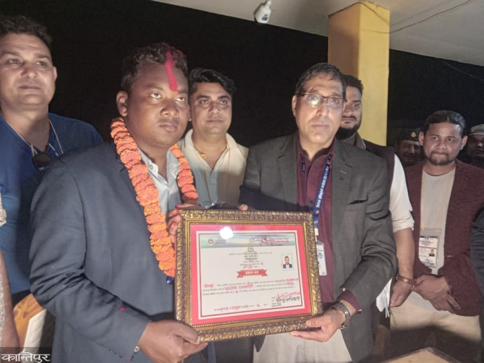 Santosh Rajbanshi of RSVP elected in Morang-4