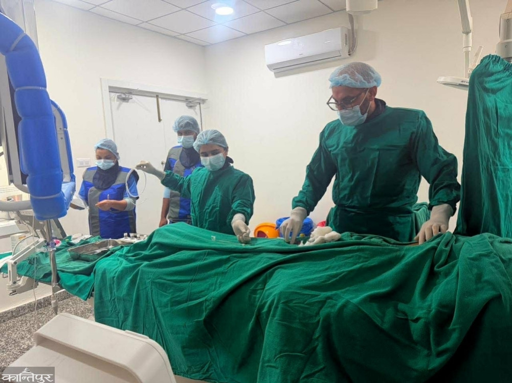 Heart treatment begins at Rapti Institute of Health Sciences