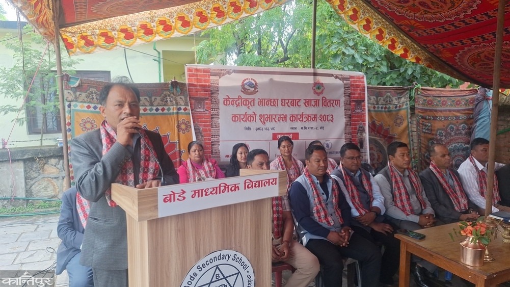 Madhyapur Municipality serving free midday meals to 2,800 children