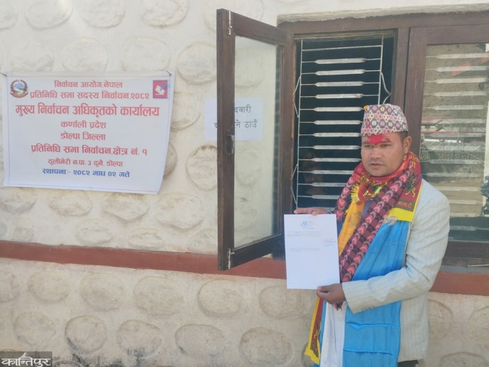 CPN-UML's Rokaya files first candidacy in Dolpa