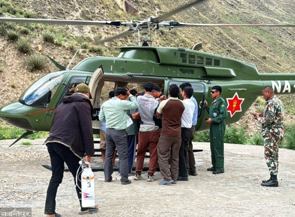 Air rescue of staff nurse facing complicated childbirth