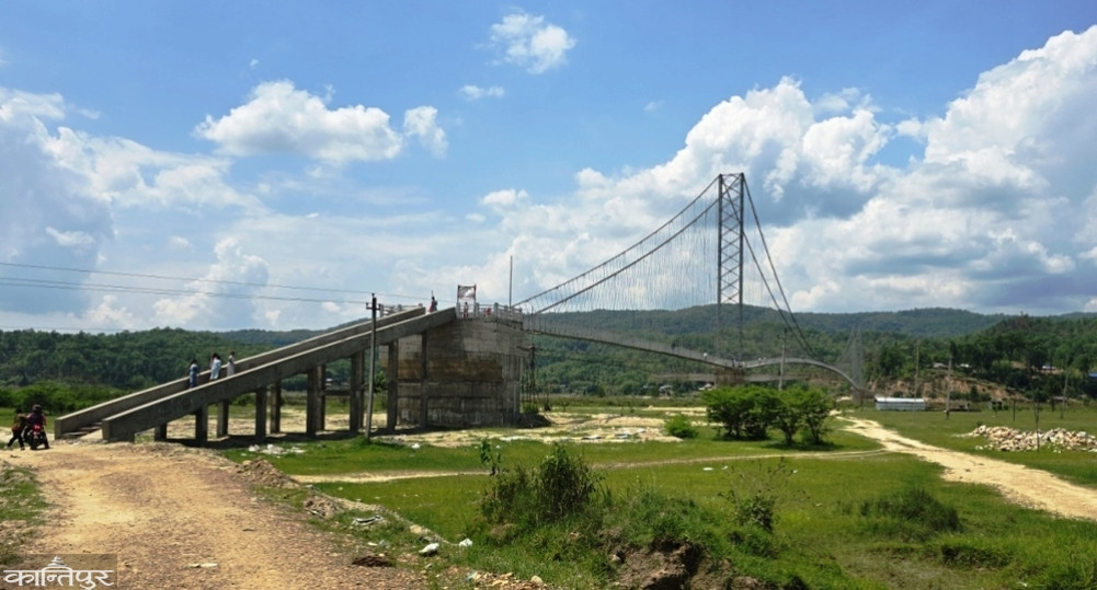 557-meter-long bridge over Triyuga River in operation