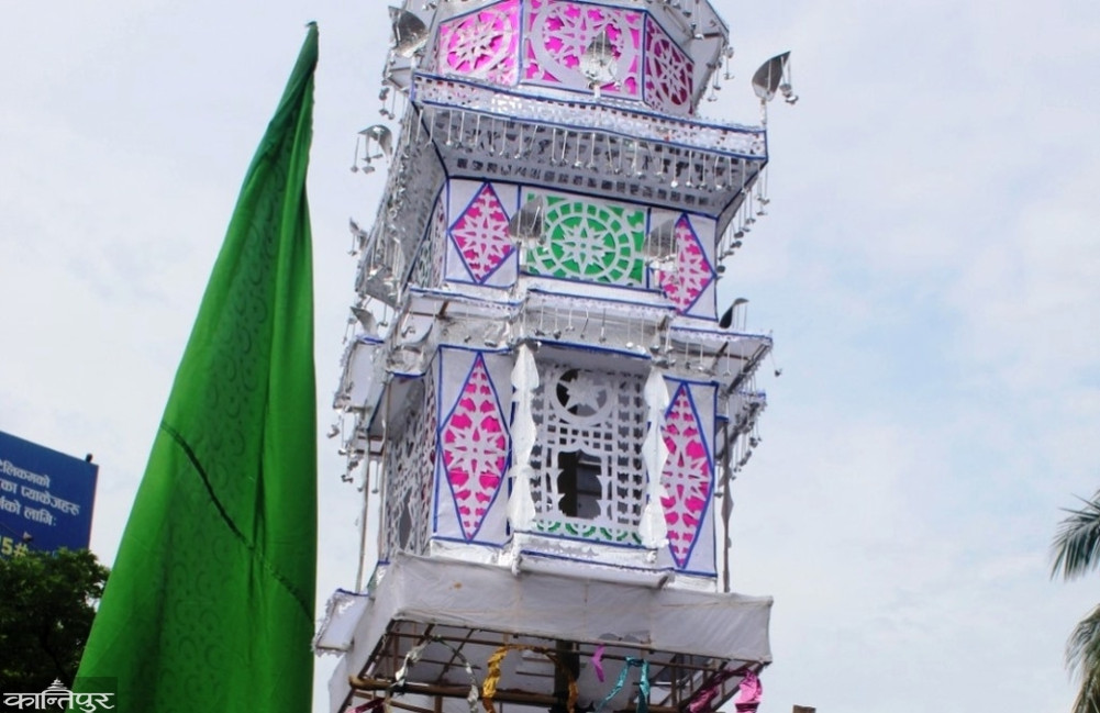 Muharram celebrations in Birgunj, city parade with stick acrobatics