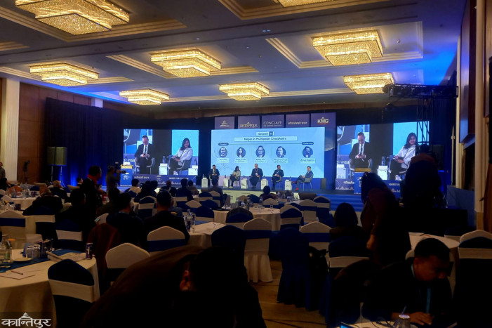 The third session of Kantipur Conclave, 'Nepal in the tug of war of power', begins
