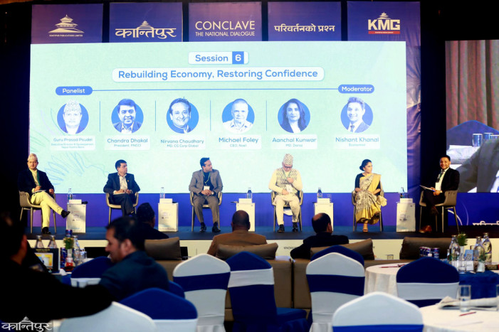 The sixth session of Kantipur Conclave: 'Reviving the Economy, Restoring Trust' begins