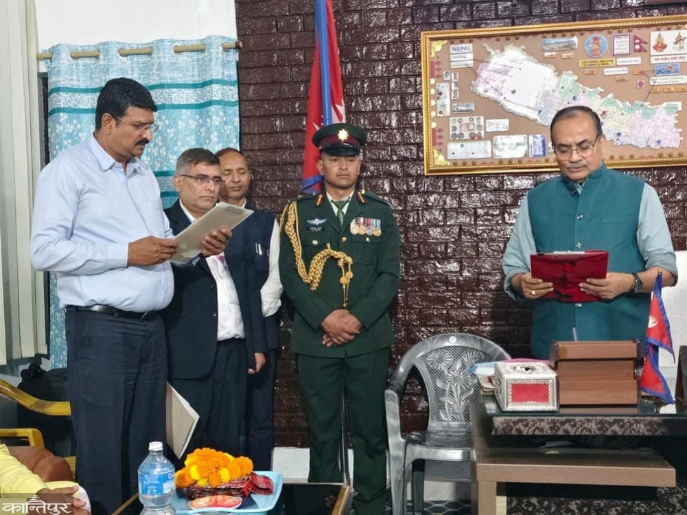 Madhesh Province Chief Minister Yadav taking vote of confidence