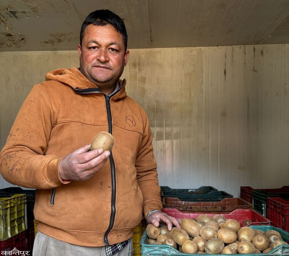 ”I am dreaming of earning crores by cultivating kiwis on barren land.”