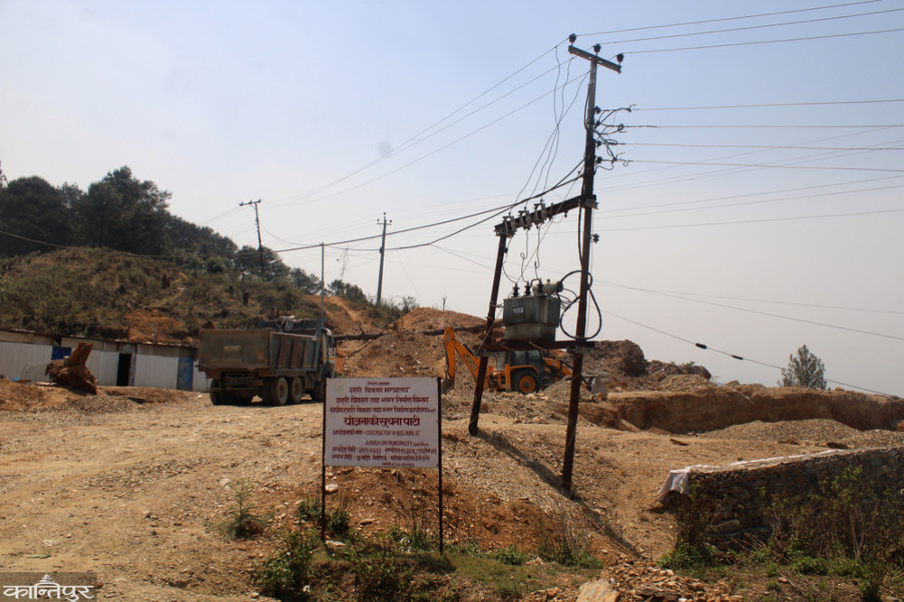 Amargadhi bus park construction halted