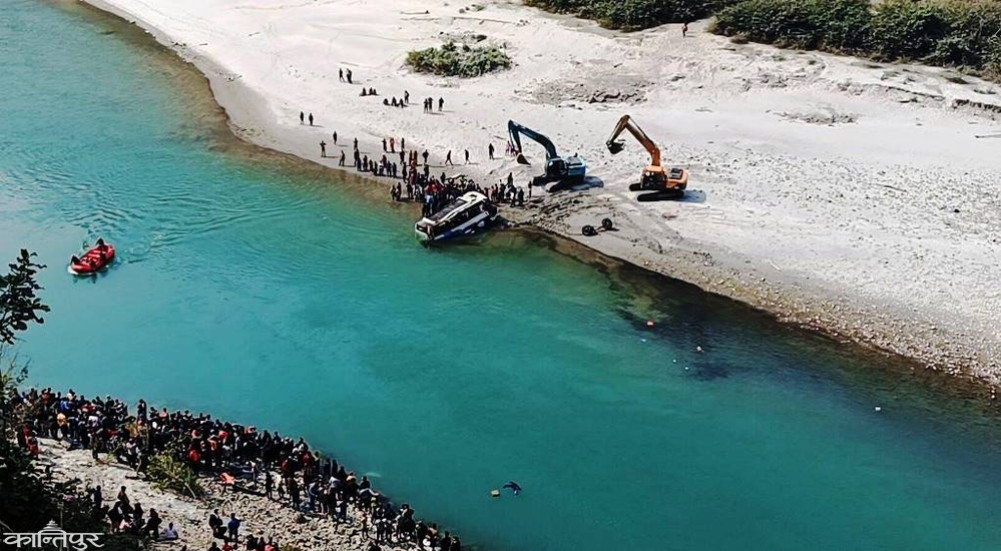 Ramechhap bus accident: 9 of 12 dead identified, condition of two children unknown