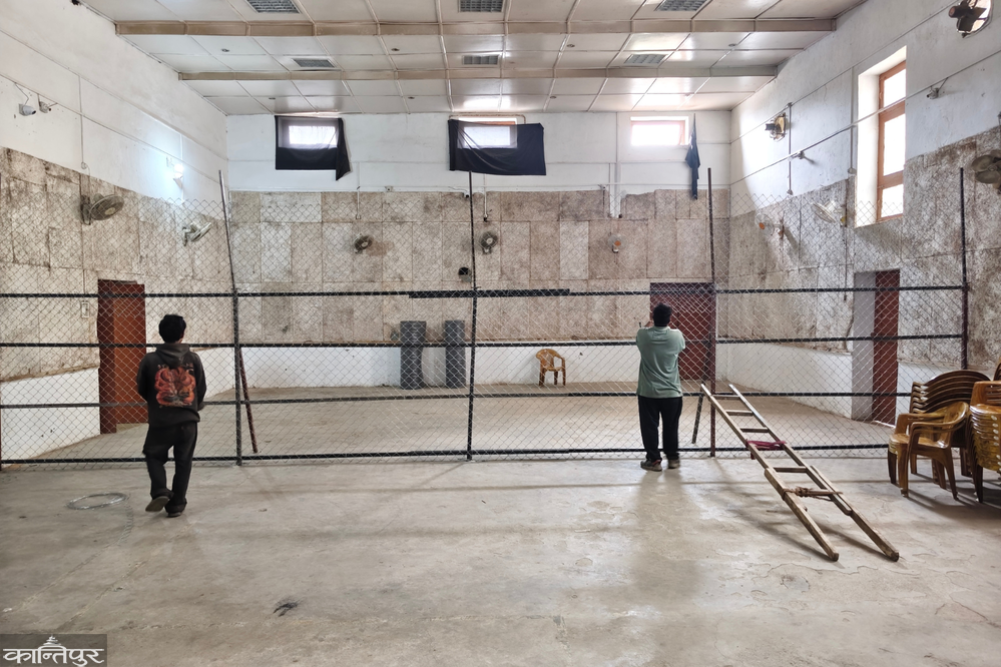 Preparations for vote counting site in Dhankuta
