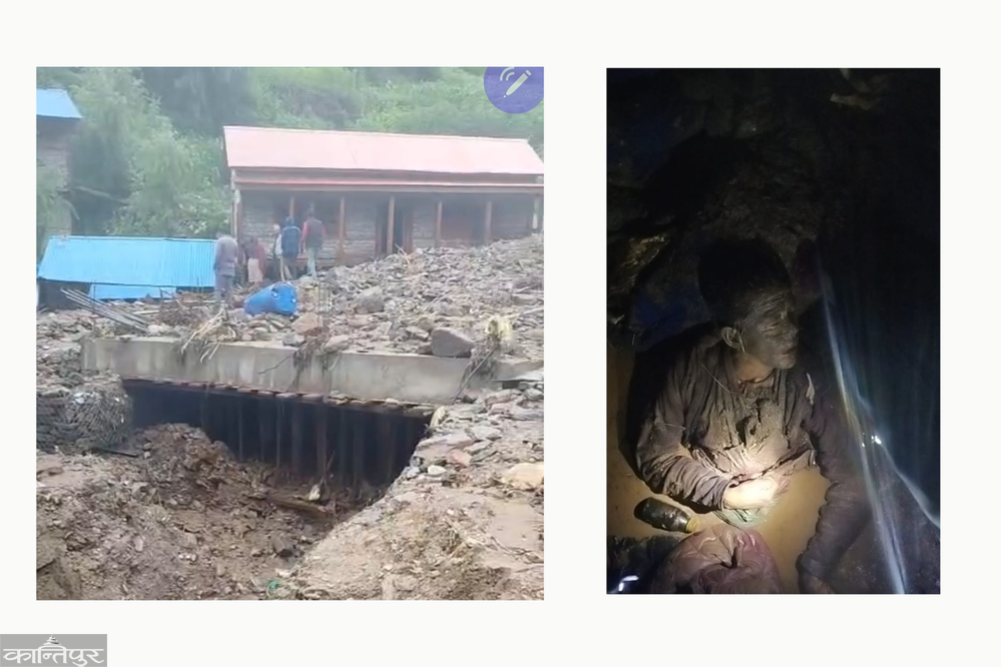 A woman died and six people, including two children, were injured in a flood in Jagdulla, Dolpa.