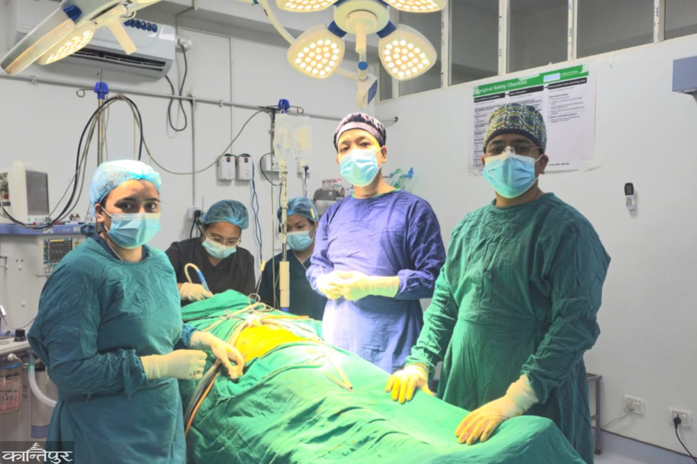 Successful gallbladder surgery using a telescopic method at Sankhuwasabha District Hospital