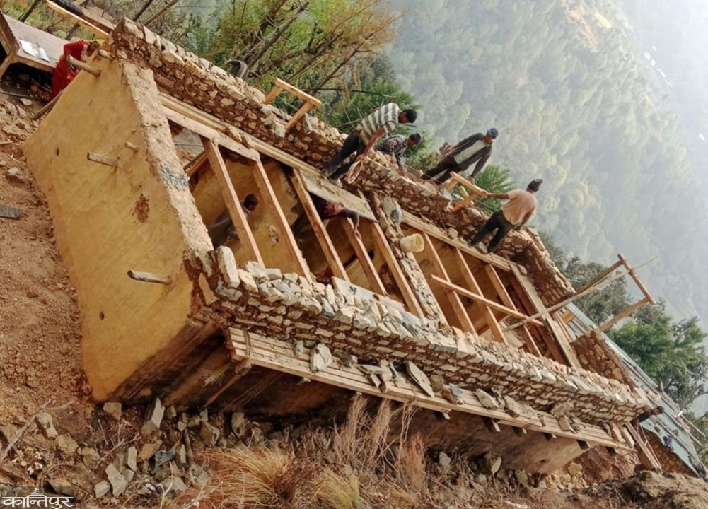 Sheltering with relatives after house burns down
