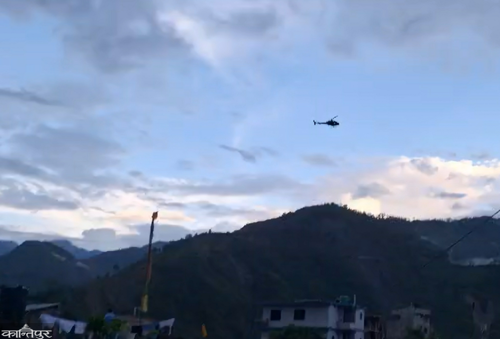 Helicopter sent to rescue the injured in the Bajhang jeep accident was unable to land