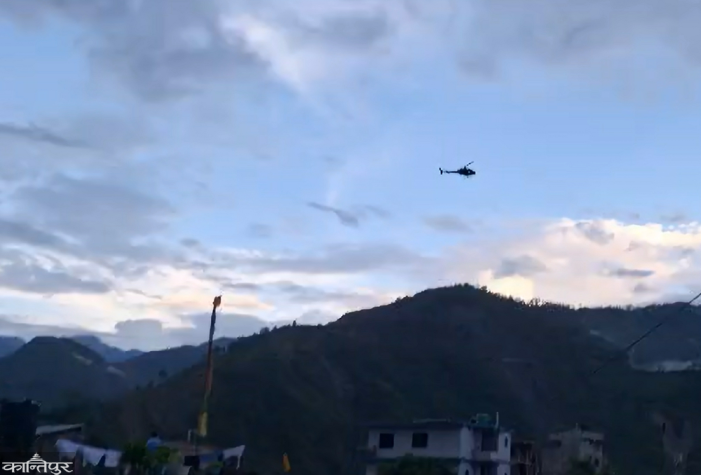 Helicopter sent to rescue the injured in the Bajhang jeep accident was unable to land