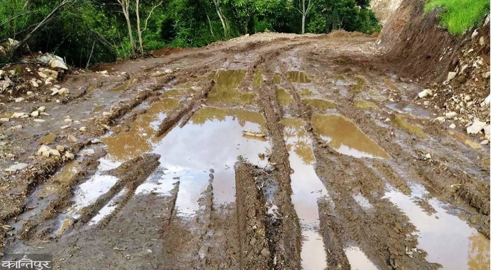 Muddy rural roads plague travelers