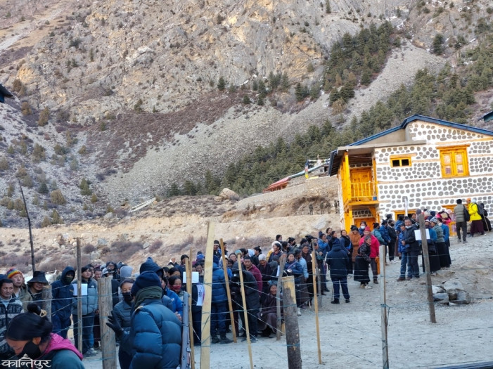 Peaceful voting in Humla, 1,650 votes cast