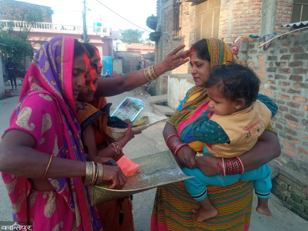 The religious rituals of Chaite Chhath have begun.