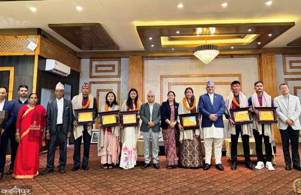 Six climbers honored by the Gandaki Provincial Government
