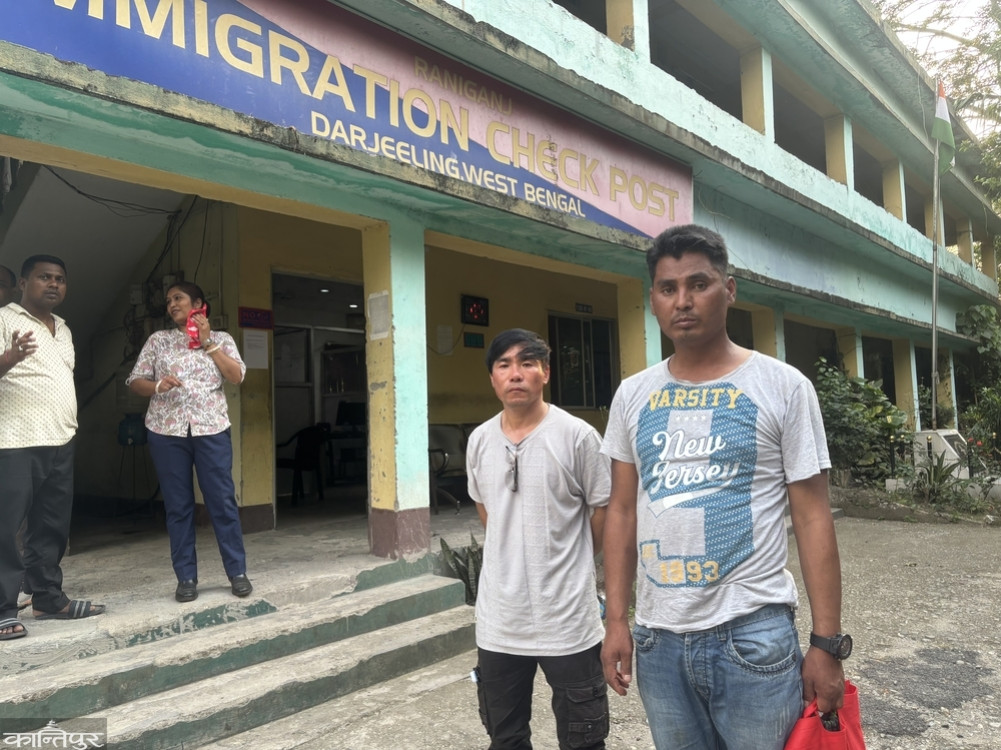 Chaturman and Hasta Bahadur, who spent 18 years in a Bhutanese prison, returned from the border after being denied entry into Nepal.