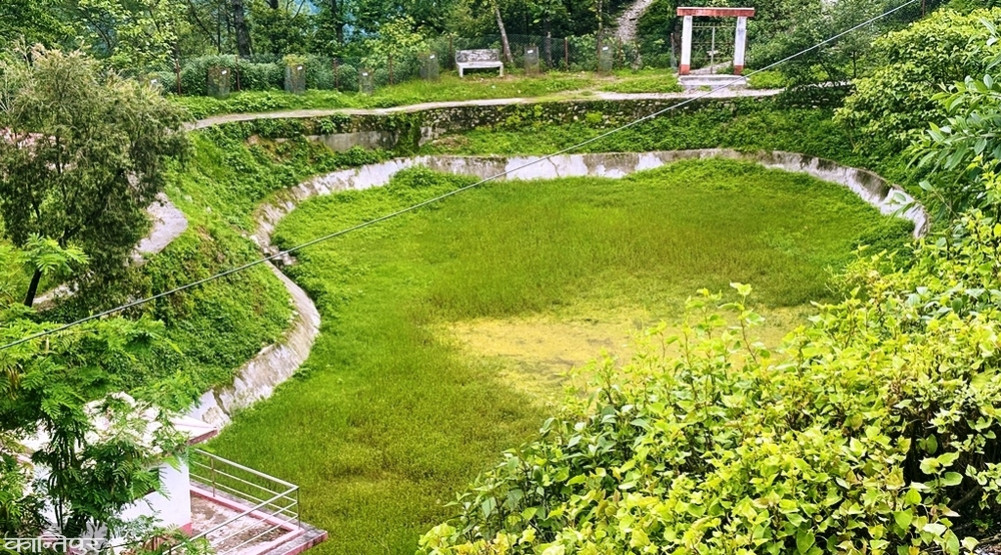 After constructing the cement structure, Shitalpokhari dried up