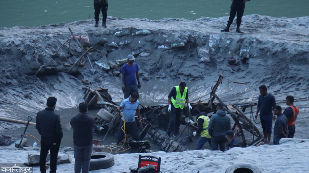 Human remains found from Ganapati Deluxe on the banks of the Trishuli River
