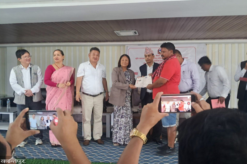 Land ownership certificates distributed to 23 families in Jhapa