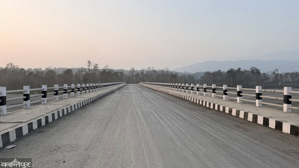 The bridge that was supposed to be built in two years was completed in seven years.