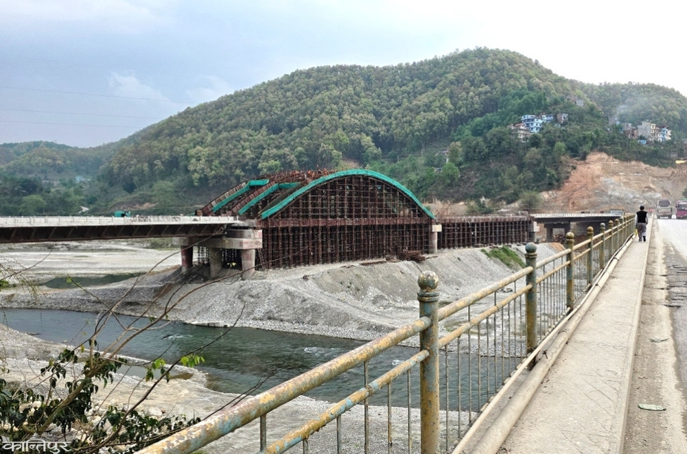 Muglin-Pokhara road expansion: 85 percent progress on Madi Bridge