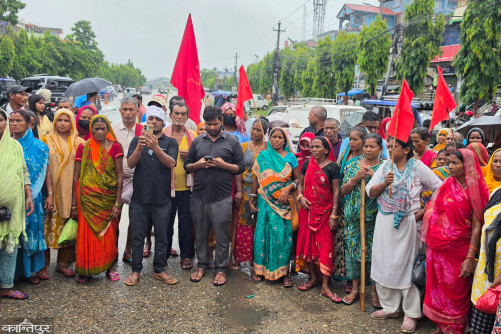 Meter bill victims' walking march reaches Chandranigahapur